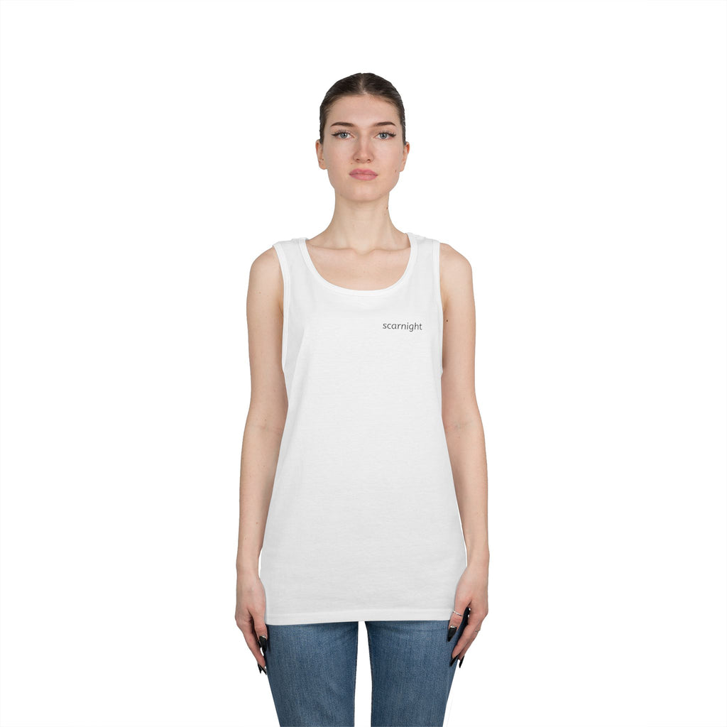Thread Scarnight White and Black Tank  Top
